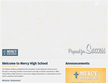 Tablet Screenshot of mercy-high.org